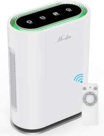 MOOKA True HEPA+ Smart Air Purifier, Large Room up to 540ft², 6-Point Filtration, Auto Mode