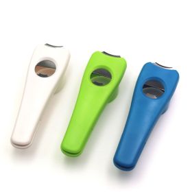Stainless Steel 3 in 1 Manual Bottle Opener Can Lifter Bottle Caps Grip (Color: GREEN)
